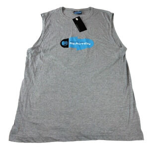 Kenneth Cole Reaction Sleeveless T‎ Shirt Logo Men's XL Gray New